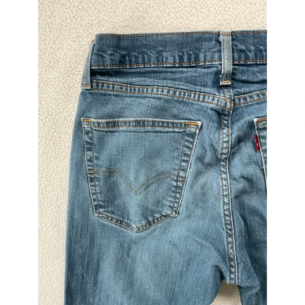 Levis Men 30x30 514 Straight Fit Jeans Blue Medium Wash Stretch Denim 00514-0403